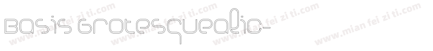 Basis Grotesquealic字体转换